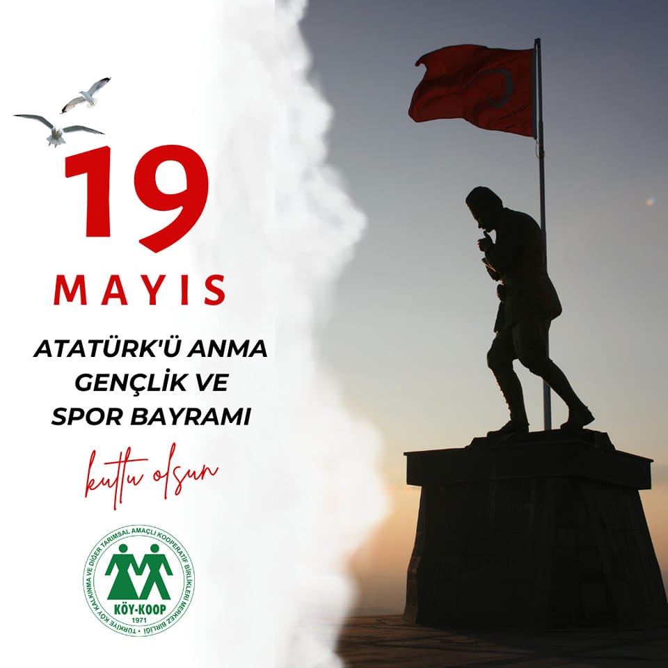 19 Mayıs Atatürk'ü Anma, Gençlik ve Spor Bayramımız kutlu olsun.